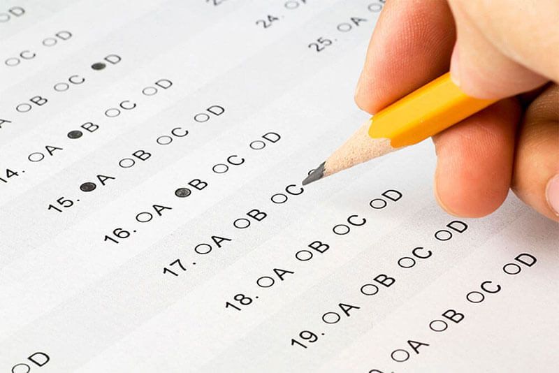 College admissions SAT or ACT standardized test example